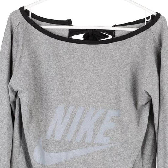 Vintage grey Bootleg Nike Long Sleeve Top - womens large