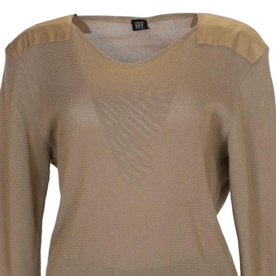 Vintage beige Gianfranco Ferre Jumper - womens x-large