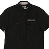 Vintage black Armani Exchange Short Sleeve Shirt - mens medium