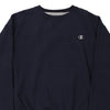 Vintage navy Champion Sweatshirt - mens x-large