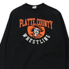 Vintage black Reverse Weave Platte County Wrestling Champion Sweatshirt - mens medium