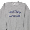 Vintage grey Partnership Elementary Gildan Sweatshirt - mens medium