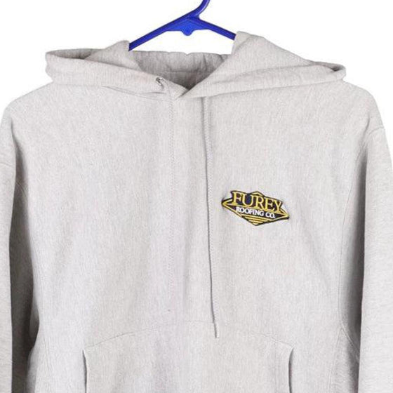 Vintage grey Reverse Weave Champion Hoodie - mens small