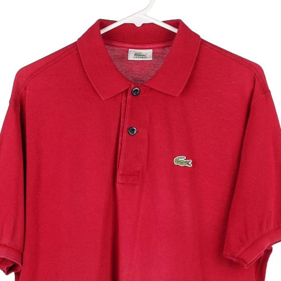 Vintage red Lacoste Polo Shirt - mens x-large