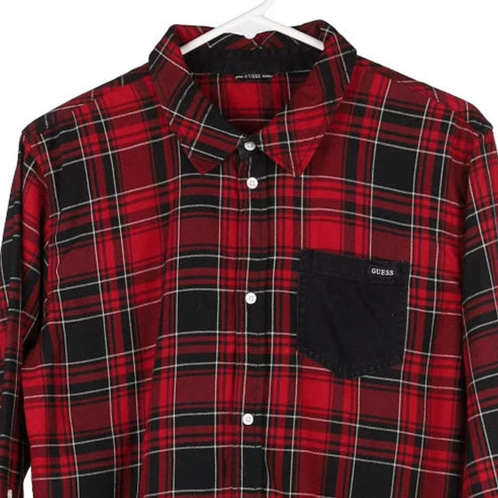 Vintage red Guess Flannel Shirt - mens medium