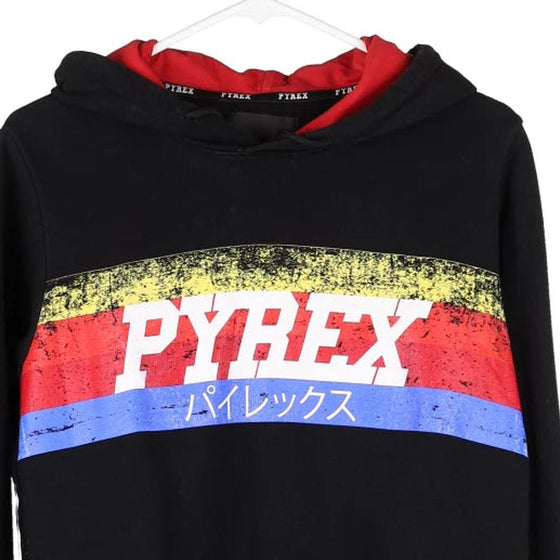 Vintage black Pyrex Hoodie - mens medium