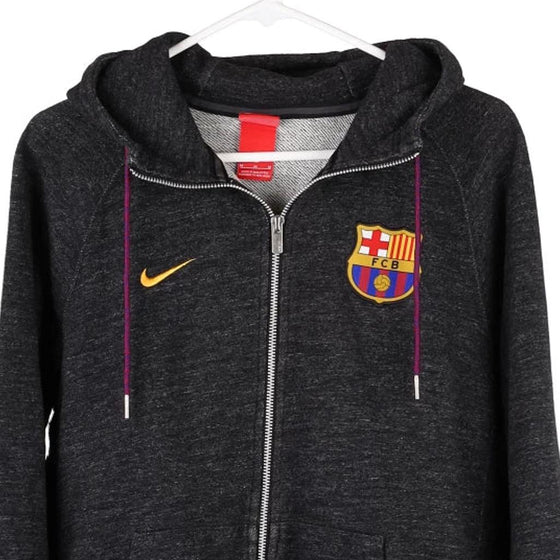 Vintage black FC Barcelona Nike Hoodie - mens medium