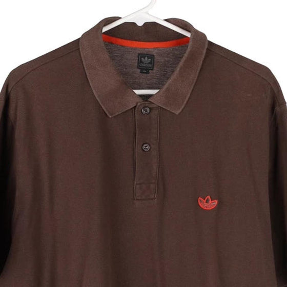 Vintage brown Adidas Polo Shirt - mens x-large