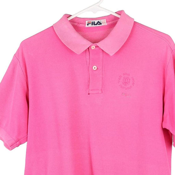 Vintage pink Fila Polo Shirt - mens medium