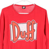 Vintage red Duff The Simpsons Long Sleeve T-Shirt - mens small