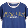 Vintage blue Italia Diadora T-Shirt - mens large