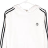 Vintage white Adidas Hoodie - womens large