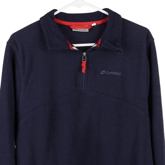 Vintage navy Lotto Fleece - mens large