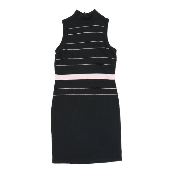 Vintage The Michael Collection Midi Dress - Small Black Cotton midi dress The Michael Collection   