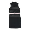 Vintage The Michael Collection Midi Dress - Small Black Cotton midi dress The Michael Collection   