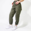 Vintage Double Knee Unbranded Cargo Trousers - 28W UK 8 Khaki Cotton cargo trousers Unbranded   