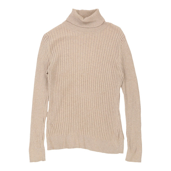 Vintage Croft & Barrow Rollneck - Medium Cream Cotton rollneck Croft & Barrow   