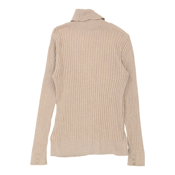 Vintage Croft & Barrow Rollneck - Medium Cream Cotton rollneck Croft & Barrow   