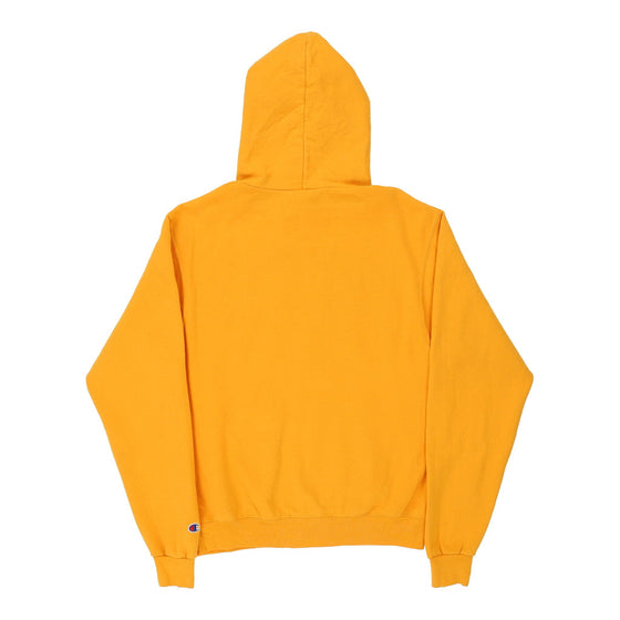 Yellow champion clearance hoodie small