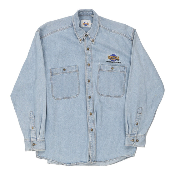 Skydome, Toronto Hard Rock Cafe Denim Shirt - Small Blue Cotton denim shirt Hard Rock Cafe   