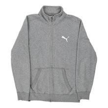  Vintage Puma Zip Up - Medium Grey Cotton zip up Puma   