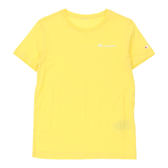 Vintage Champion T-Shirt - Medium Yellow Cotton t-shirt Champion   