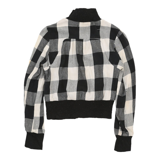 Max Checked Jacket - Small Black & White Cotton Blend jacket Max   