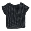 Unbranded Polka Dot Blouse - Medium Black Polyester blouse Unbranded   