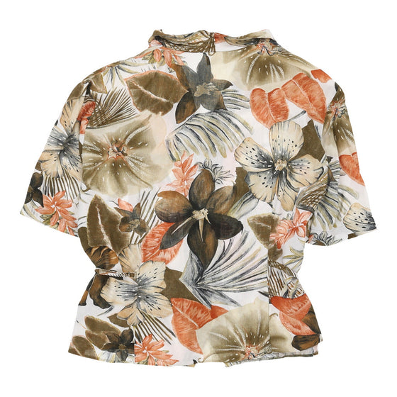 Verse Floral Blouse - Large Brown Viscose blouse Verse   