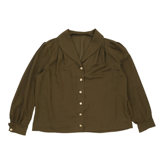 Unbranded Shirt - XL Khaki Polyester shirt Unbranded   