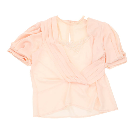 Julie Tess Blouse - Small Pink Polyester blouse Julie Tess   