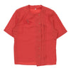 Unbranded Embroidered Blouse - Small Red Polyester blouse Unbranded   