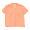 Blu Moda Embroidered Short Sleeve Shirt - XL Orange Polyester short sleeve shirt Blu Moda   