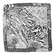  Emilya Animal print Scarf - No Size Black & White Polyester scarf Emilya   