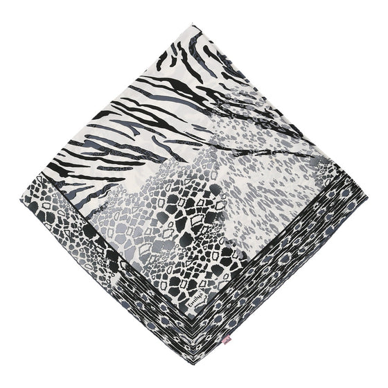 Emilya Animal print Scarf - No Size Black & White Polyester scarf Emilya   