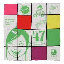  Momoka Graphic Scarf - No Size White Polyester scarf Momoka   