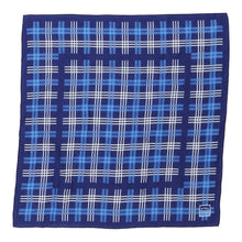  Nivea Checked Scarf - No Size Blue Polyester scarf Nivea   