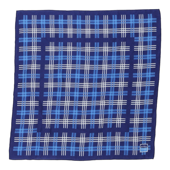 Nivea Checked Scarf - No Size Blue Polyester scarf Nivea   