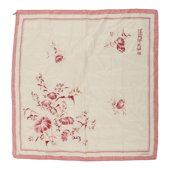 G.Guccini Floral Scarf - No Size White Polyester scarf G.Guccini   