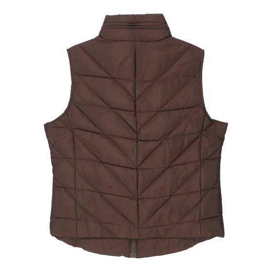 Vintage Now Basic Gilet - Small Brown Polyester gilet Now Basic   