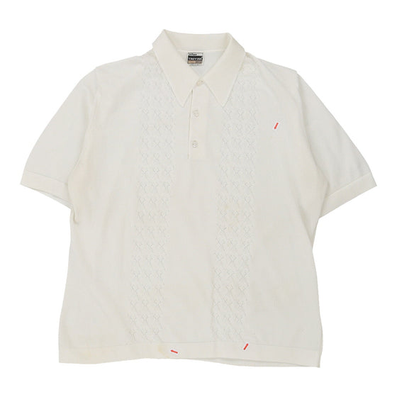 Treveria Polo Shirt - Large White Cotton polo shirt Treveria   