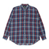 Vintage Hunt Club Check Shirt - Large Blue Cotton check shirt Hunt Club   