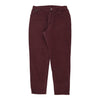 Wrangler Trousers - 32W UK 14 Burgundy Cotton trousers Wrangler   