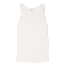  Antonellas Lace Vest - Medium White Cotton vest Antonellas   