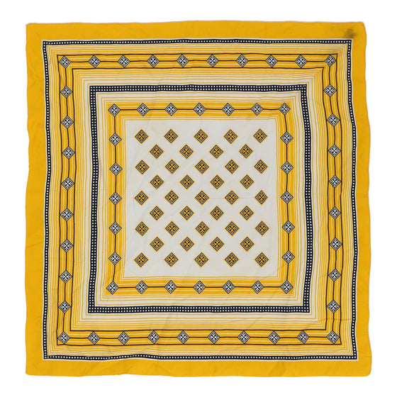 Texture Scarf - No Size Yellow Polyester scarf Texture   