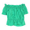 Unbranded Top - XS Green Cotton top Unbranded   