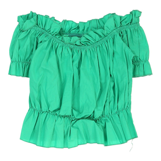 Unbranded Top - XS Green Cotton top Unbranded   