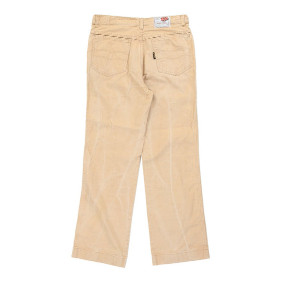 Vintage Zip Trousers - 30W 28L Beige Cotton trousers Zip   