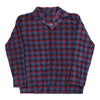 Vintage Nautica Check Shirt - Medium Blue Polyester check shirt Nautica   