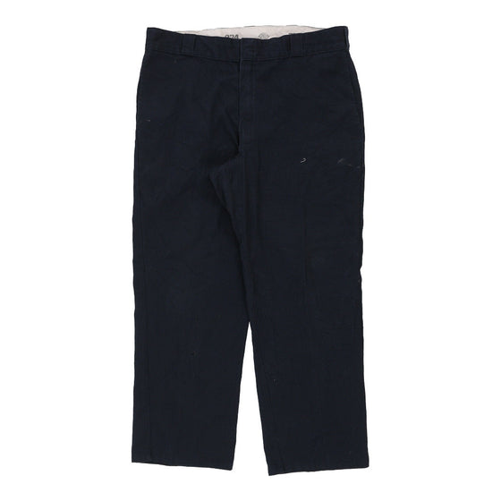 874 Dickies Trousers - 37W 28L Blue Polyester Blend trousers Dickies   